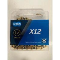 ราคา โซ่KMC รุ่นX12 (สี : ดำทอง) Ti-N(gold) jet Biack 1/2”x11/128” 126ข้อ (แถมข้อต่อโซ่ให้ในกล่อง) (18140834560)