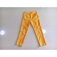 ราคา กางเกงผ้าโรเชฟขายาว 9 ส่วน สีเหลืองมัสตาร์ด ตีเกล็ดหน้า (2684522643)