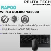ราคา RAPOO WIRED KEYBOARD NX2000 COMBO MOUSE N200 Plug & Play Simplicity Ergonomic & Ambidextrous (42581227528)