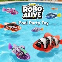 ราคา Robo Alive Robo Fish Series 2 โดย ZURU หุ่นยนต์ว่ายน้ําปลาน้ําเปิดใช้งานเปลี่ยนสี Interactive สัตว์เลี้ยงของเล่นมาพร้อมกับแบตเตอรี่ (43479745130)