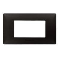 ราคา หน้ากาก 3 ช่อง สีดำ WEGN 6803B รุ่น INITIO PANASONIC (7161510619)