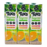 ราคา ทิปโก้ น้ำส้มเขียวหวาน 100% 1 ล. x 3 (TIPCO 100% Tangerine Orange Juice 1 l x 3) โปโลแมน POLOMAN (53906580172)