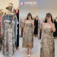 ราคา U13เดรสสายเดี่ยวปรับสายได้ทรงเข้ารูป ลายหมาป่า งานป้าย88 (21925382794)