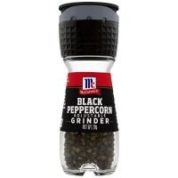 ราคา แม็คคอร์มิคพริกไทยดำแบบขวดฝาบด 28กรัม McCormick Black Peppercorn Grinder 28g. [หมายเลขบาร์โค้ด 0052100030265 ] (54302391180)