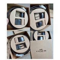 ราคา ของพร้อมส่งในไทย จัดส่งแมส เซตเข็มขัดผู้ชาย Wide Harness Cut-To-Size Reversible Belt Box Set In Signature Canvas F65186 (52564844863)
