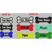 ราคา ป้ายชื่อน้องหมา อาร์มปักป้ายน้องหมา Custom Dog Name Paw (Black) Embroidered Sew On Patch (13374727521)
