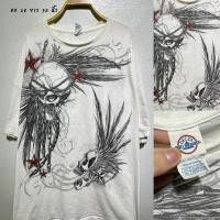 ราคา เสื้อยืดลายมันส์ เสื้อวินเทจ สตรีทแฟชั่นมือสอง 3XL (55752472081)
