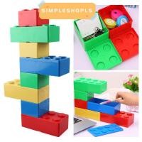 ราคา SIMPLESHOPLS Building Block Shapes Hot Office เครื่องเขียน Desktop Container (56464694565)