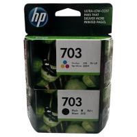 ราคา หมึกHP หมึกพิมพ์ Inkjet รุ่น Hp 703 Co Black/Color แท้100% (591874940)