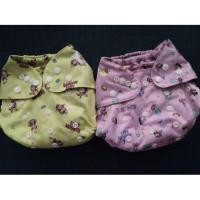 ราคา แพ็คคู่​ Baboon baby กางเกงผ้าอ้อมซักได้ พร้อมแผ่นซับชาโคลแบมบู 5ชั้น เอวกระดุม (แรกเกิด-2ขวบ) (1739040243)