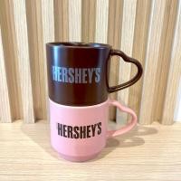 ราคา แก้วกาแฟ แก้วน้ำ Hershey's Chocolaty Mug ถ้วยน้ำชา เซรามิก กระเบื้อง สีชมพู สีน้ำตาล (24756611499)