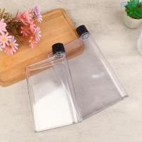 ราคา ขวดน้ำแบบพกพา ทรงแบน สีใส ขนาด A5 A6 420/350ML (23989664509)