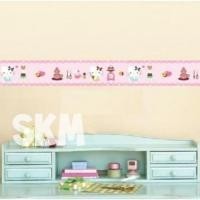 ราคา [DBEST] H 430 WALLSTICKER HELLO KITTY WALL STICKER BORDER LIST PINK WALSTIKER CHILDRENS ROOM DECORTATION (28465202099)