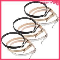 ราคา 3 คู่ รองเท้าแตะ สายรัดข้อเท้าปรับได้ สำหรับผู้หญิง หนัง PU ส้นสูงแฟชั่น (57966606619)