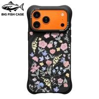 ราคา เคสไอโฟน ซิลิโคนสีดำ แม่เหล็ก ลายดอกไม้สไตล์วาดรูปพาสเทล มุมหนา กันกระแทก สำหรับ iPhone 17 16 15 14 13 12 11 Pro Max Plu (54811601522)