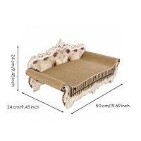 ราคา โซฟาแมวที่นอนแมวติดทนนาน Scratcher Scratcher โซฟา Cozy โค้งสําหรับแมว, ห้องนั่งเล่น, ห้องนอน (57266086202)