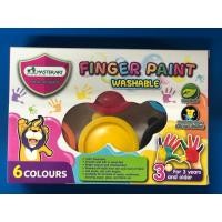 ราคา Finger Paint Washable มาสเตอร์อาร์ต สีทามือ 6 สี (20492191027)