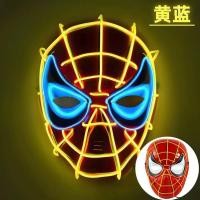 ราคา หน้ากากสไปเดอร์แมนเรืองแสง LED แสงเย็นปาร์ตี้ประสิทธิภาพ Prop หน้ากากการ์ตูนอะนิเมะฮาโลวีนสําหรับเด็ก (45816002044)