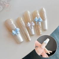 ราคา [maybeauty] 3D ริบบิ้น Bowknot ซิลิโคนเล็บแม่พิมพ์แกะสลักแต่งเล็บแม่แบบแผ่นปั๊มนุ่ม DIY เล็บ Mould เครื่องมือตกแต่ง Trinkets {TH} (53753020985)