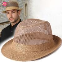 ราคา หมวก INNICE Fedora, หมวกแจ๊สปานามาตาข่ายแห้งเร็ว, หมวกฟางแฟชั่นระบายอากาศ (53867171337)