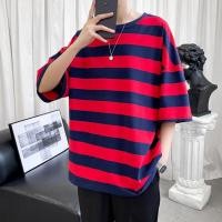 ราคา พร้อมส่งเสื้อยืด OverSiZE ลายทางใหญ่ (7732569002)