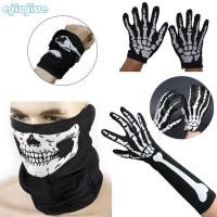 ราคา Cc ถุงมือโครงกระดูกสีขาว Skull Face ครึ่ง Ghost Bone สําหรับผู้ใหญ่ปาร์ตี้ฮาโลวีน (50113664612)