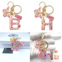 ราคา Boom พวงกุญแจตัวอักษรเริ่มต้นพร้อมพู่จี้ผีเสื้อกุญแจรถกระเป๋าถือพวงกุญแจ (42433265789)