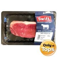 ราคา สวิฟท์เนื้อสันนอกออสเตรเลียแช่แข็ง 250กรัม Swift Frozen Australian Striploin Steak 250g. (54462481170)