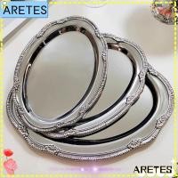 ราคา ARETS ถาดเงิน, จานใส่ขนมลายนูนรูปไข่, ถาดเก็บของเงินวินเทจของหวาน (44816795964)