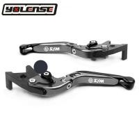 ราคา สําหรับ SYM T2 T3 SB300 WOLF250 T2/T3 SB 300 WOLF 250 รถจักรยานยนต์ CNC ปรับพับขยายได้เบรคคลัทช์คันโยกโลโก้ (47117606114)