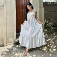 ราคา ชุดเดรสยาว Halter Cessy ชุดเดรสแม็กซี่สไตล์เกาหลีชายหาดหรูหรา (52150737128)