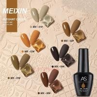 ราคา AS สีเจล สีทาเล็บ โทนเฉดน้ำตาลส้ม รหัส MX 01-06 15ml. (4325584937)