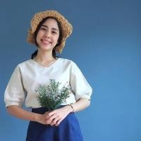 ราคา เสื้อลินินแขนพอง (1286471860)