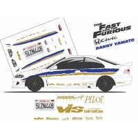 ราคา ดีคอลน้ำ Honda civic Fast and furious 1/64 หมึกขาว ครบชุด รถฟาส ฟาสแอนฟิวเรียส พร้อมไฟรอบคัน ดีคอลฟาส (25201534025)