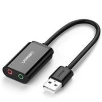 ราคา UGREEN รุ่น 30724 SOUND CARD (ซาวด์การ์ด) USB 2.0 TO EXTERNAL SOUND ADAPTER 0.3 METER CABLE (18126893268)