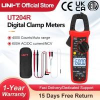 ราคา UNI-T Clamp Meter UT204R AC DC Digital Ammeter NCV Amperimetric Clamp Hook-type Multimeter Auto Ran (42033756715)
