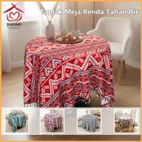 ราคา ผ้าปูโต๊ะกันน้ําทรงกลมลูกไม้ขน ​ขนาด 130*180ซม. 80*180ซม (48606553030)
