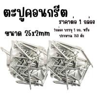 ราคา ตะปูคอนกรีต 1 นิ้ว 750 ตัว เกรด A ตะปูคอนกรีตขาว ตะปูตอกคอนกรีต ตะปูตอกปูน ตะปูน๊อต ตะปูก่อสร้าง ตะปู อย่างดี ABP (19611240942)