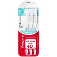 ราคา คอลเกตแปรงสีฟันสลิมซอฟท์ดีพคลีนขนแปรงนุ่มพิเศษแพค 3 Colgate Slim Soft Deep Clean Ultra Soft Toothbrush Pack 3 (57567556060)