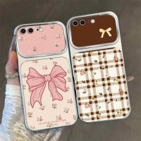 ราคา เคสสําหรับ iPhone 7 8 7plus 8plus Large Window Matte Advanced Silicone anti drop soft case with Flower bow pattern and Lens protection (41132717397)