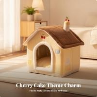 ราคา Enclosed Pet House Bed ห้องโดยสารแมวที่สะดวกสบายพร้อมถ้ําเปิดซุ้มรังในร่ม Kennel นุ่มสําหรับแมว, ห้องนั่งเล่น, ฤดูหนาว (57716872560)
