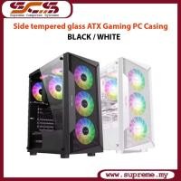 ราคา Side Tempered-Glass MOYING ATX Gaming PC Case / Casing พร้อมกระจกนิรภัย (57965078376)