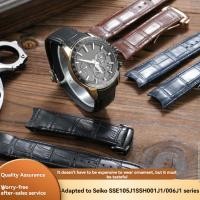 ราคา เหมาะสําหรับ Seiko ASTRON Series เฉพาะสายรัดข้อมือผู้ชายโค้ง SSE105J1 SSH001J1 SSH006J1 หนังโค้งสายนาฬิกาธุรกิจ 21 มม. (52967039536)