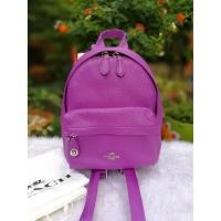 ราคา COACH F37590 MINI CAMPUS BACKPACK IN PEBBLE LEATHER (591163469)