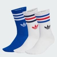 ราคา ถุงเท้า Adidas ความยาวครึ่งแข้ง 3-STRIPES (1 แพ็ค 3 คู่) ของแท้100% (50857543696)