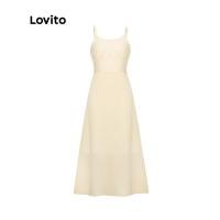 ราคา เดรสผู้หญิง Lovito Casual Plain Spaghetti Strap Liner L45AD034 (50912375284)