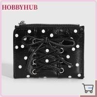 ราคา HOBBYHUB Bow Wallet, PU Leather Korean Style Card Holder Wallet, Ultra Thin Multi Slot Simple Short Clutch Wallet Travel (50514045522)