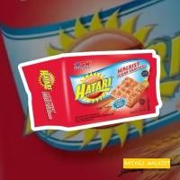 ราคา 3รสชาติ ขนมปังกรอบ แคร็กเกอร์ HATARI MALKIST SUGAR CRACKERS 110 กรัม (46616997525)