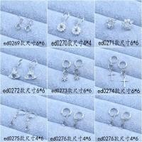 ราคา ต่างหูโคลเวอร์คู่รัก DIY ต่างหูสตั๊ดโคลเวอร์สี่ใบที่สวยงาม (55715232796)