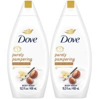 ราคา Dove Body Wash 2-Pack – Purely Pampering, Shea Butter & Vanilla for Softer, Smoother Skin, 15.2 Oz Ea (29845681437)